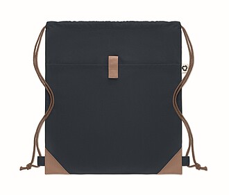 Stahovací batoh z recyklované bavlny, tmavá námořní modrá