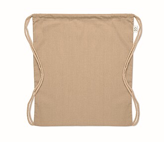 Stahovací bavlněný batoh, khaki