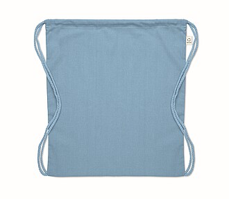 Stahovací bavlněný batoh, petrolejová