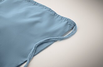 Stahovací bavlněný batoh, petrolejová