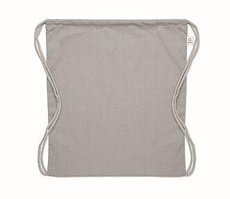 Stahovací bavlněný batoh, šedá