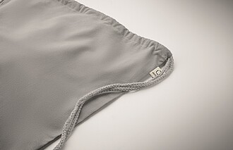 Stahovací bavlněný batoh, šedá