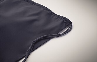 Stahovací bavlněný batoh, tmavá modrá