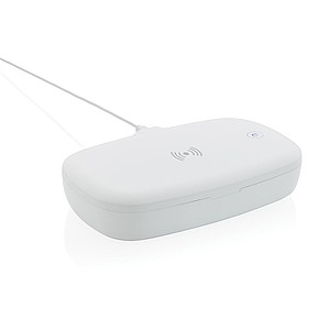 STERILA UV-C sterilizační box na mobil s 5W bezdrátovou nabíječkou, bílá - reklamní obaly na mobily