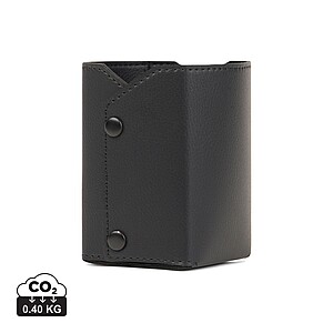 Stojánek na pera z RCS RPET a PU, černá