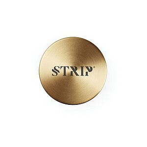 Stolní lampa z RCS recyklovaného ABS, zlatá