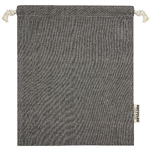 Střední dárková taška z recyklované bavlny, černá