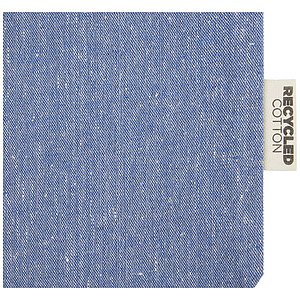 Střední dárková taška z recyklované bavlny, modrá