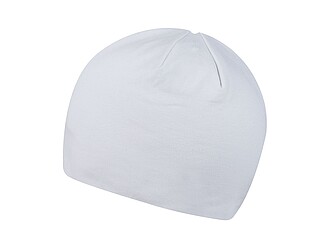 Stylová zimní čepice, bílá - zimní čepice s vlastním potiskem