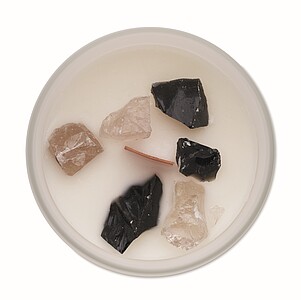 Svíčka z rostlinného vosku, bílá