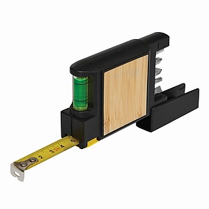 Svinovací metr, černá - reklamní předměty