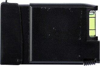 Svinovací metr s vodováhou, černý