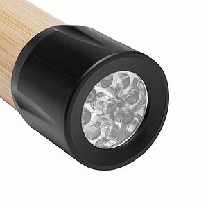 Svítilna s 9LED, bambusové tělo