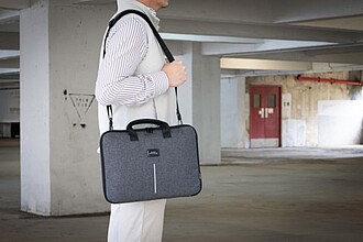 Taška na notebook 16 palců Brandcharger, šedá
