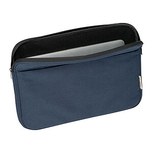 Taška na notebook z recyklované bavlny, tmavě modrá - tašky s potiskem