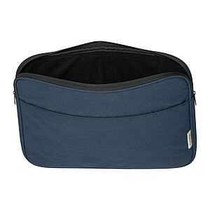 Taška na notebook z recyklované bavlny, tmavě modrá