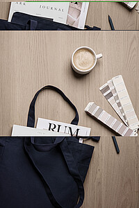 Taška na zip z recyklovaného plátna AWARE™, námořní modrá