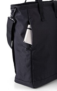 Taška přes rameno z polyesteru, černá