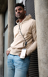 Telefonní kabel 60W z RCS recyklovaného PET, šedá