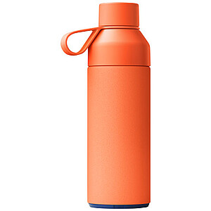Termo láhev na pití, 500ml, z recyklovaných materiálů, oranžová