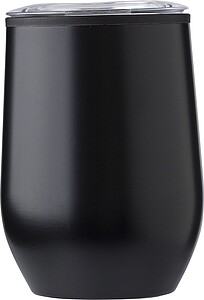 Termohrnek 300ml, z venku nerezový, černý