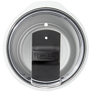 Termohrnek z nerezu s plastovým víčkem, 350ml, bílý