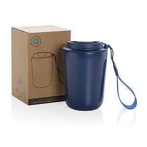 Termohrnek z recyklované oceli, 380 ml, modrá
