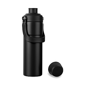 Termolahev 600 ml z recyklované oceli, černá