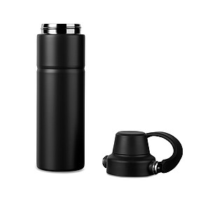 Termolahev 600 ml z recyklované oceli, černá