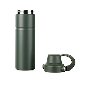 Termolahev 600 ml z recyklované oceli, vojenská zelená