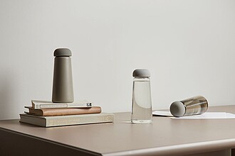 Termoska 450ml z recyklovaného nerezu, hnědá