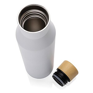 Termoska z recyklované oceli, objem 500 ml, bílá