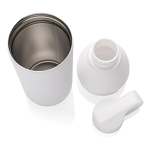 Termoska z recyklované oceli, objem 540 ml, bílá
