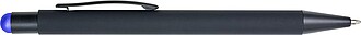 TETUANO Černé propiska s kobaltově modr. stylusem, modrá n.