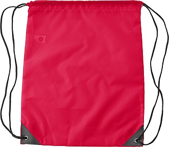 TIBRO Stahovací batoh z RPET, červený - batoh s potiskem