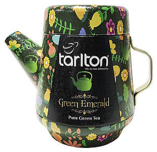 TIGLO Tea Pot Tarlton Green Emerald Green Tea plech 100g - reklamní předměty