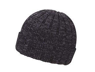 TIZANA Pánská zimní čepice v univerzální velikosti, černá - reklamní čepice