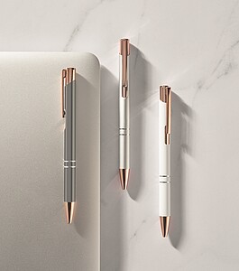 Tlačítková propiska, bílá