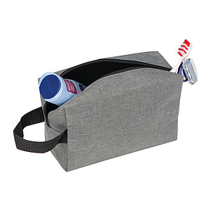 Toaletní taštička z RPET, šedá - reklamní předměty