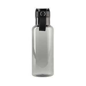 Transparentní láhev na pití 600ml, z RPET, černá