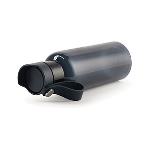 Transparentní láhev na pití 600ml, z RPET, modrá