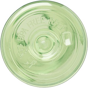 Transparentní láhev na pití, 650ml, recyklovaný plast, zelená