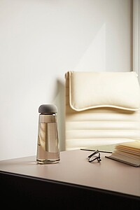 Transparentní láhev z RPET, 575ml, hnědá