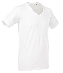 Tričko STEDMAN STARS DEAN DEEP V-NECK bílá L - reklamní trička