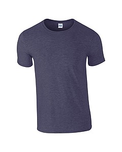 Triko GILDAN SOFTSTYLE ADULT T-SHIRT 153g, námořní modrá melange, XL - trička s potiskem