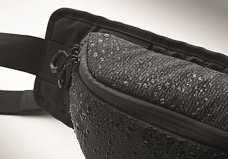 Turistická ledvinka z nylonu, černá