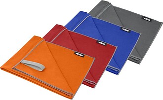 Ultralehký a rychleschnoucí ručník z recyklovaného PET plast, červená