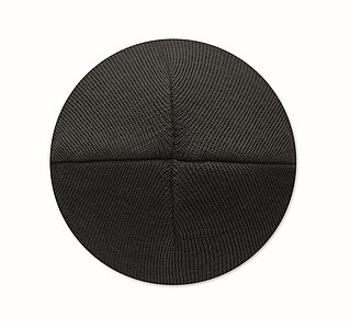 Unisex čepice z RPET, černá