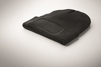 Unisex čepice z RPET, černá