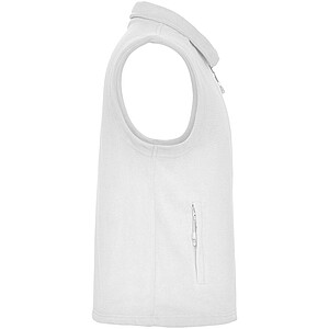 Unisex fleecová vesta, ROLY BELLAGIO, bílá, vel. 3XL